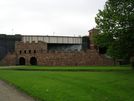 A view of the reconstructed Roman fort in Castlefield, Manchester