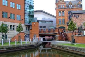 The Rochdale Canal - A short branch leading off the canal towards Great Bridgewater Street.