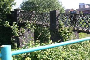 Old Footbridge, you cross on return route