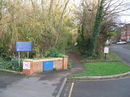 Way point 3 -looking towards the entrance to the wooded area.