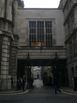Walk under the arch in Throgmorton Avenue
