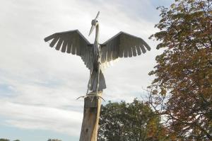 Heron Sculpture, Northernden Riverside Park