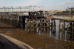 Rotting dock off Glaisher Street, Depford