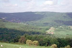 View from St.Briavels, across the Wye Valley to the Forest of Dean.