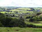 View of Exebridge and Brushford from the walk