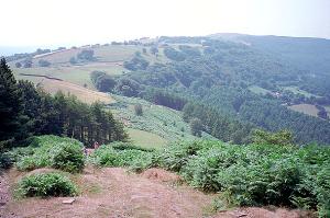 Looking back from Mynydd Machen