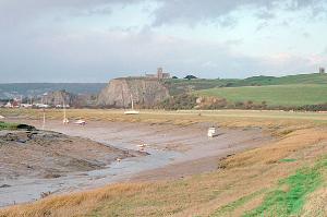 River Axe from the sea bank