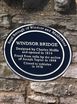 Plaque on Windsor Bridge