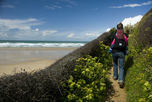 Heading out of Porthcothan on the coast path