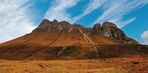 The jagged summit ridge of Stac Pollaidh