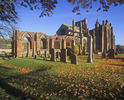 Melrose Abbey, where Robert the Bruce