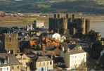 Conwy Castle from the highest point on the medieval walls