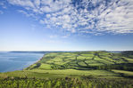 Looking west towards Charmouth from the top of Golden Cap
