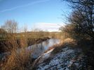 This photograph shows a view of the River Wear near Shincliffe Bridge. A part of Maiden Castle (the University of Durham