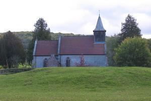 Motte and church, Sollers Hope