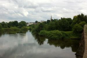 Ross-on-Wye from Wilton Bridge