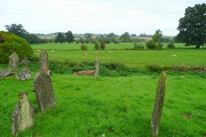 View north from Sellack churchyard