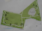 Map of exercise apparatus in Brampton Park