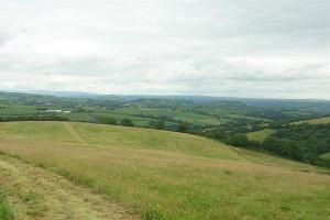 You will have good views (on a clear day) going downhill towards Cwmdwyfran.