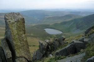 View over Llyn Luncaws