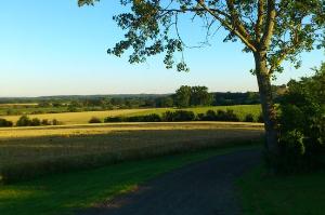 Higher ground above the Avon