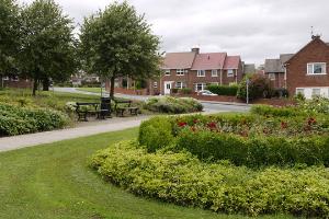 Spennymoor: roadside gardens on route of old railway
© Copyright Trevor Littlewood and licensed for reuse under this Creative Commons Licence