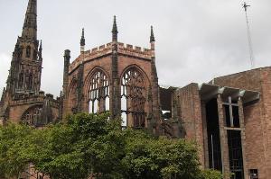 Coventry cathedral, old and new