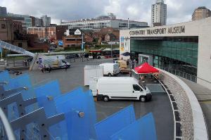 View of Coventry Transport Museum from the 