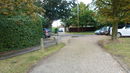 Entrance to footpath beside White Horse public house at waypoint [2]