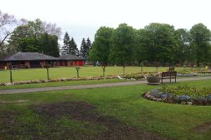 The bowling green in Jubilee Park