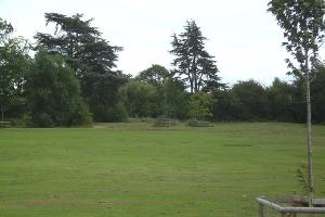 View across Moat Park from the football pitches