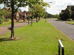 Looking along Claridge Drive from Griffith Gate Roundabout