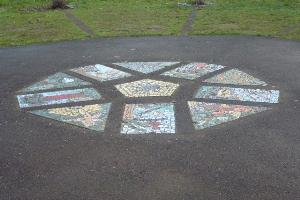 Mosaic in Tower Gardens Park