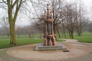 Granite water fountain in Spinney Hill Park