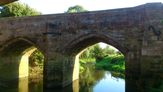 The river Leam passing under Marton