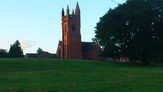 The impressive red brick tower of Princethorpe college