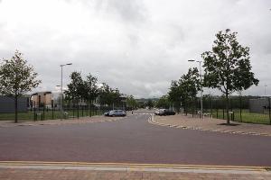View down The Boulevard from Hengrove Plaza, at the start of the walk
