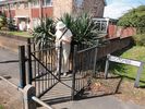 A kissing gate by Widcombe - NOT on the route; at 58 cm (23”) it is narrower than any on the walk, but it shows the layout.
