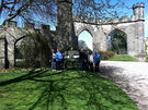 A walking group at Auckland Castle