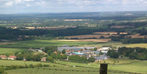 Plumpton College from halfway up the Downs