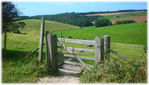 The Downs at point three.  Go through this gate to take the short route.
