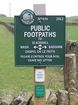 Footpath sign
