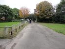 Looking from the gate of the Community Farm to the car park & Saltmarsh Drive.