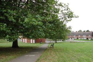 Looking from Ridingleaze towards Long Cross