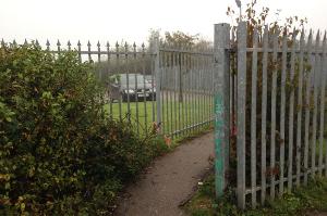 Entrance to foot path