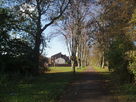 A view of Glovers Walk looking towards Krefeld Way and Beaumont Park