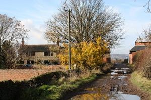 Copriding Farm at bottom of Thurgory Lane