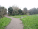 Stokeswood Park - view along disused railway line