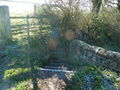 Down the steps onto the canal.