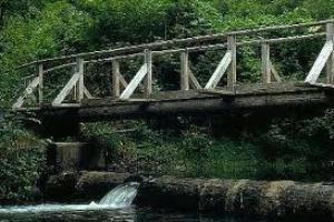 A simple but effective beam bridge.